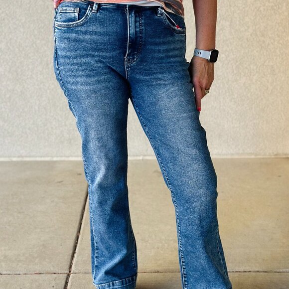 Promise Tummy Control Bootcut Jeans (Size 1/25) - Picture 4 of 7
